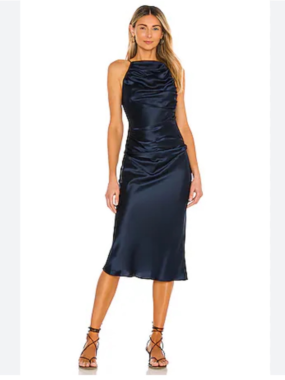 Amanda Uprichard Georgina Dress — Ink Navy